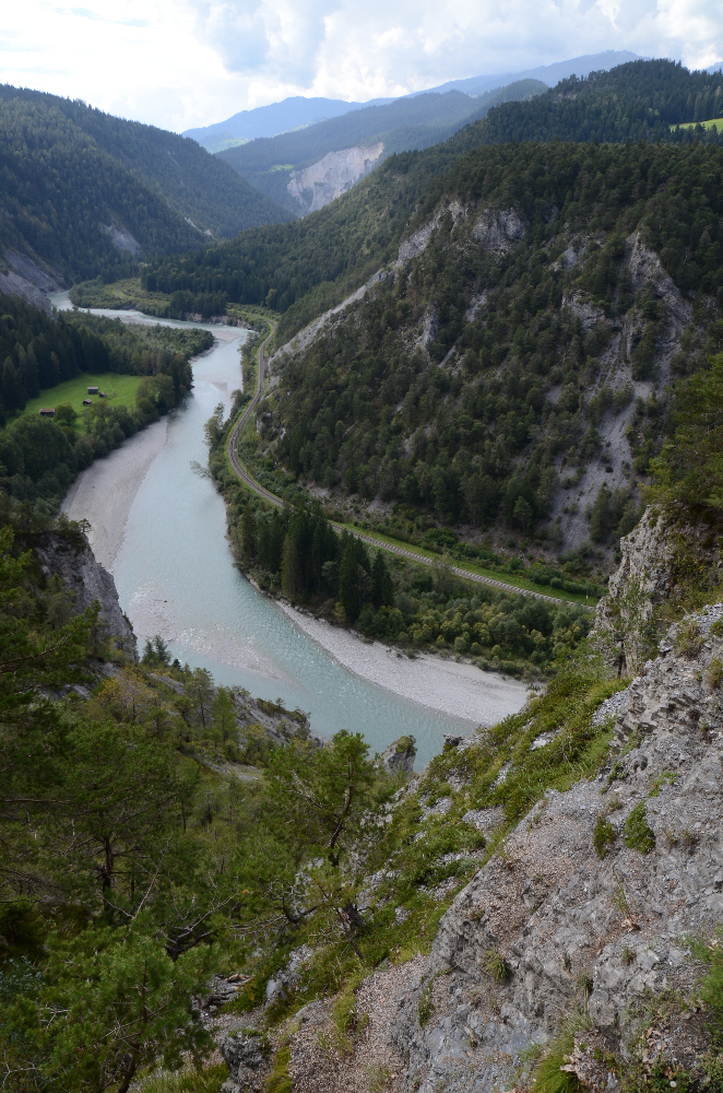 Schlucht des Vorderrheins beim Flims